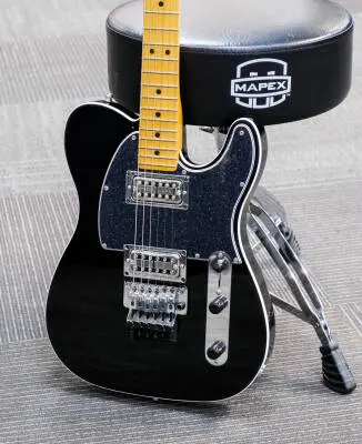Fender - American Ultra Luxe Telecaster Floyd Rose HH, Maple Fingerboard - Mystic Black